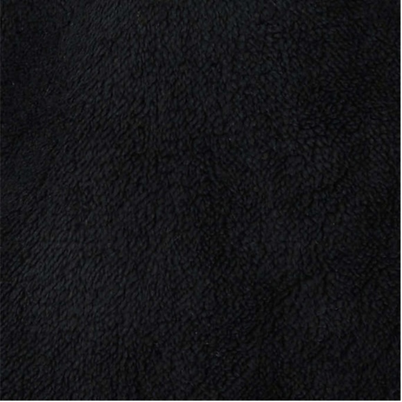 Eddie Bauer Reversible Fuzzy Fleece Jacket Black Neon Yellow Trim Medium 10-12 - Picture 15 of 15